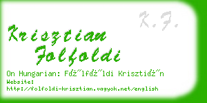 krisztian folfoldi business card